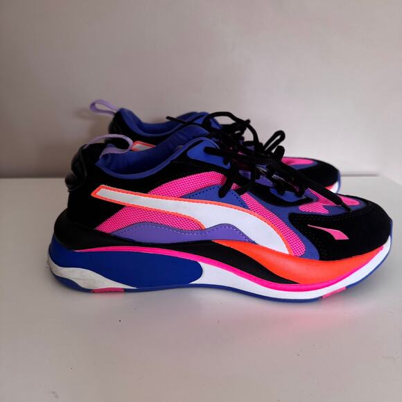 PUMA RS-Curve Black Pink Purple Sneaker Shoes Women's 7.5 - Picture 7 of 7